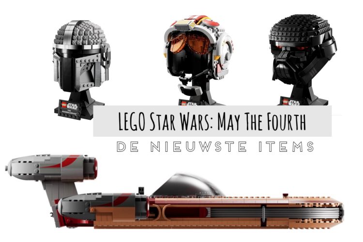 lego star wars nieuwe sets,may the fourth,star wars day,may the 4th,nieuwe sets lego star wars,luke skywalkers' landspeeder,mandalorian helm,black trooper helm,luke skywalker helm